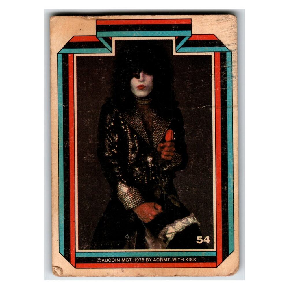 KISS Paul Stanley 1978 Aucoin Management Card 54 Vintage Music
